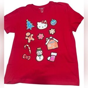Hello Kitty Christmas Gingerbread Shirt NWOT XL